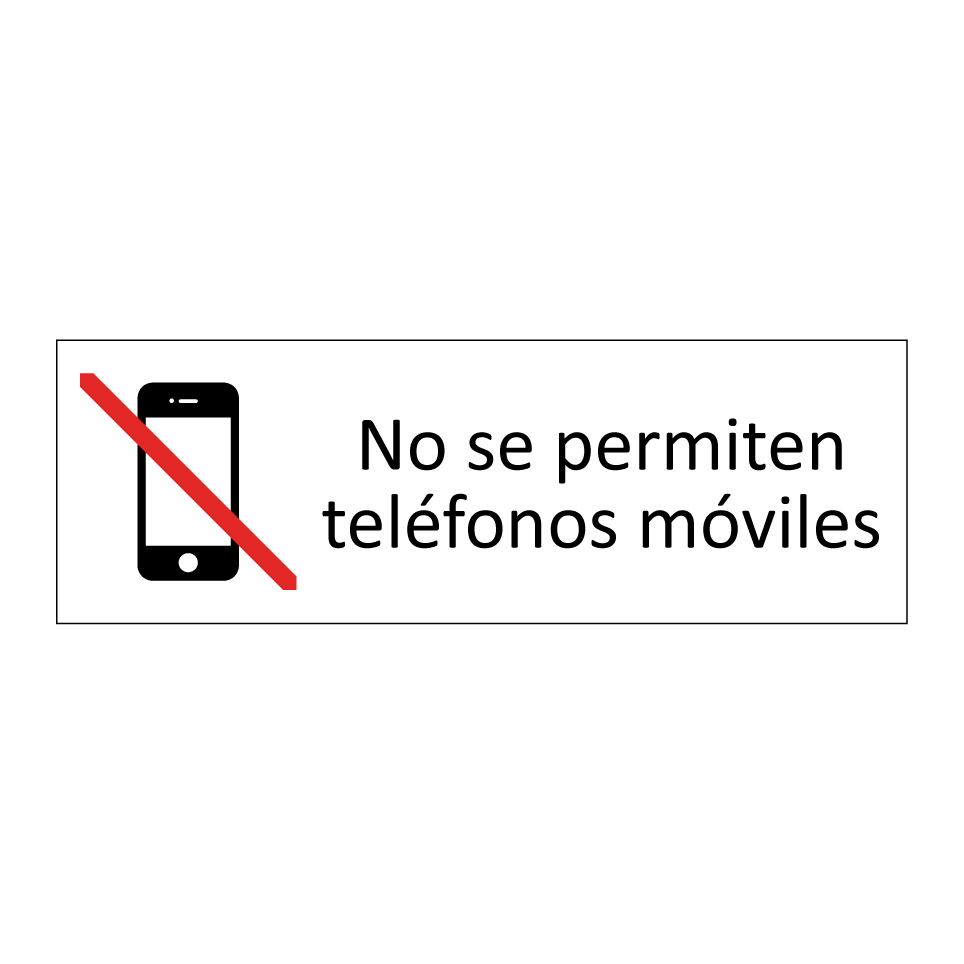 No se permiten teléfonos móviles