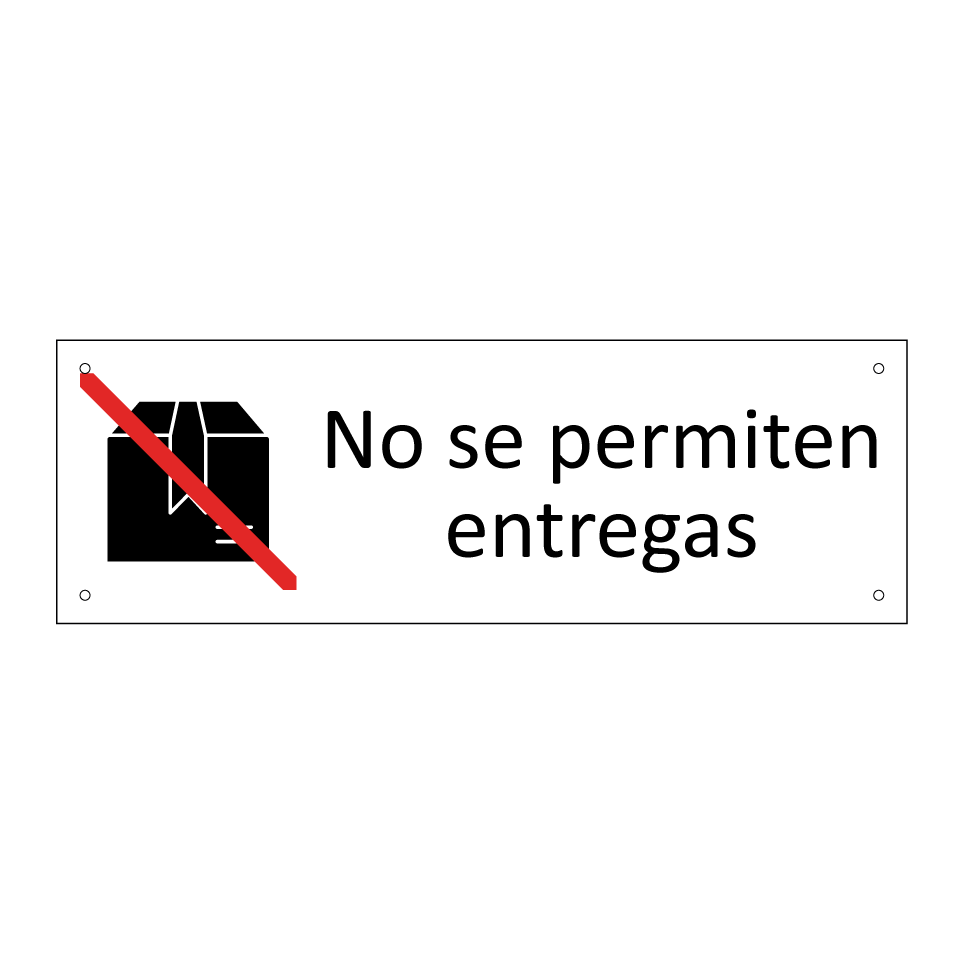 No se permiten entregas