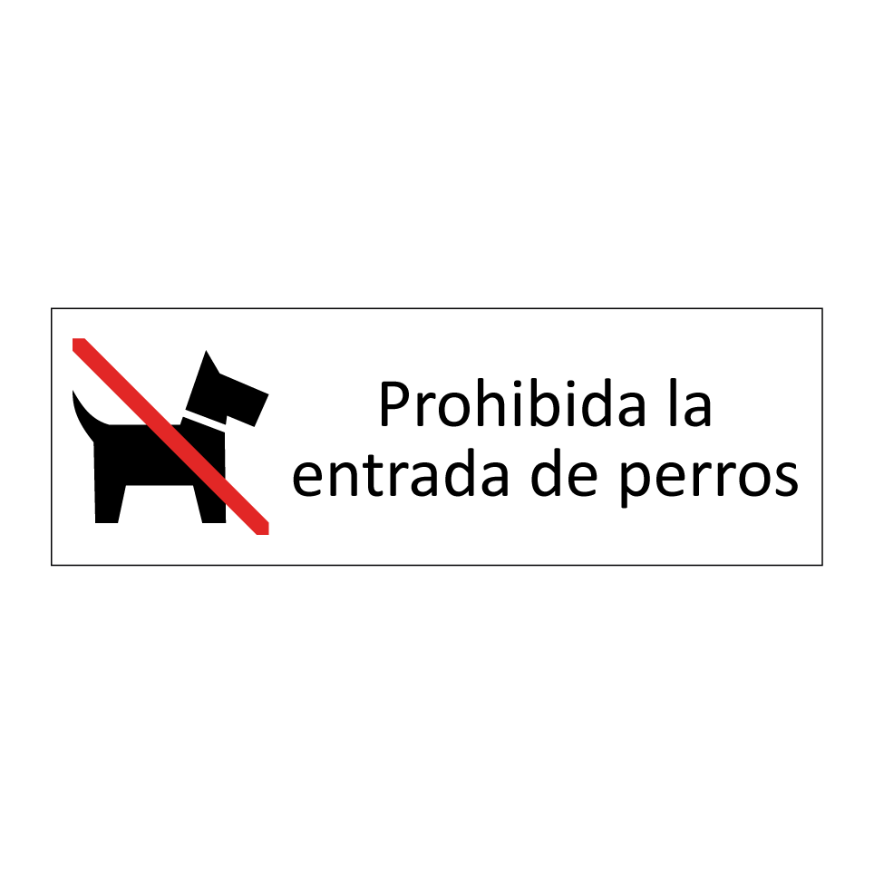 Prohibida la entrada de perros