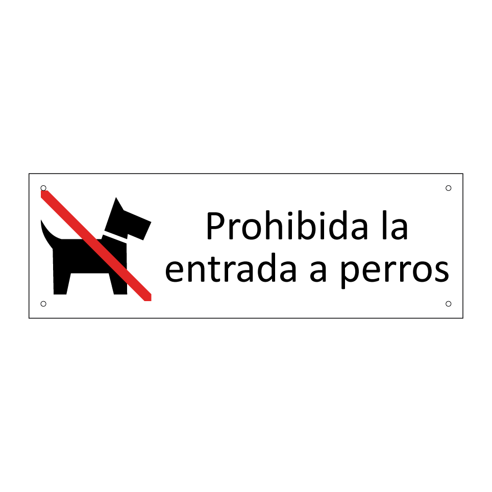 Prohibida la entrada a perros