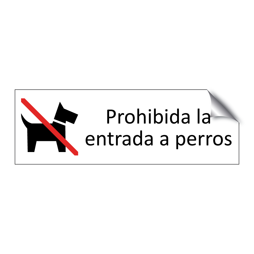 Prohibida la entrada a perros