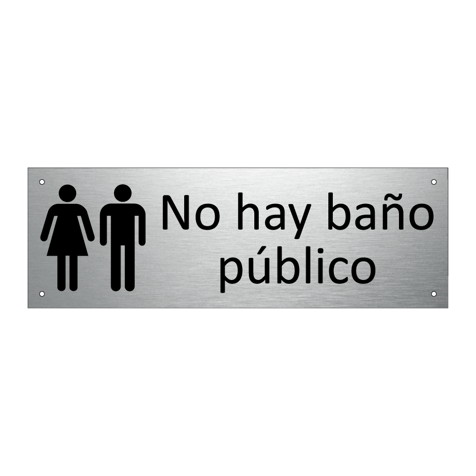 No hay baño público
