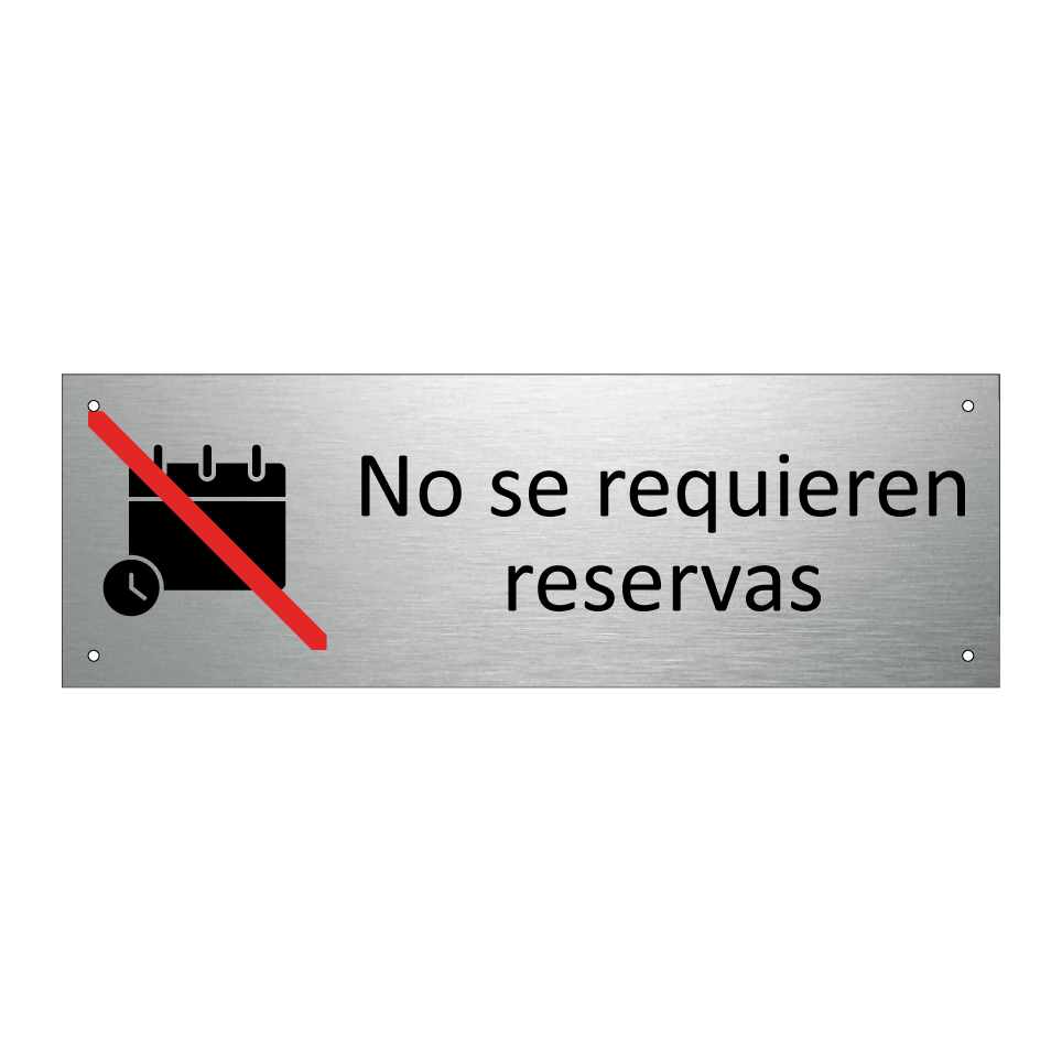 No se requieren reservas