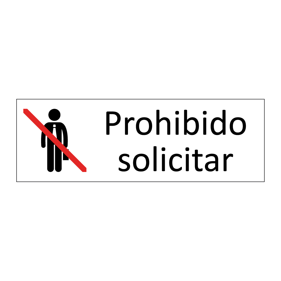 Prohibido solicitar