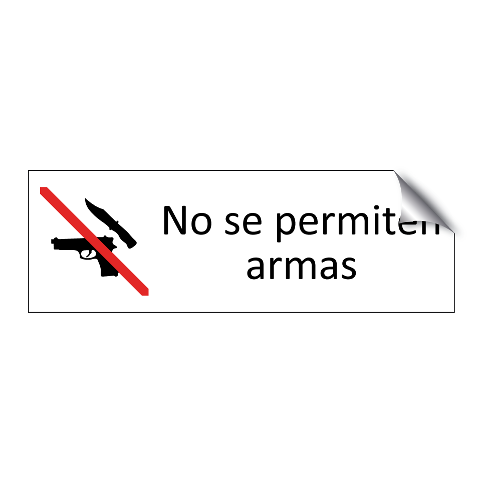 No se permiten armas