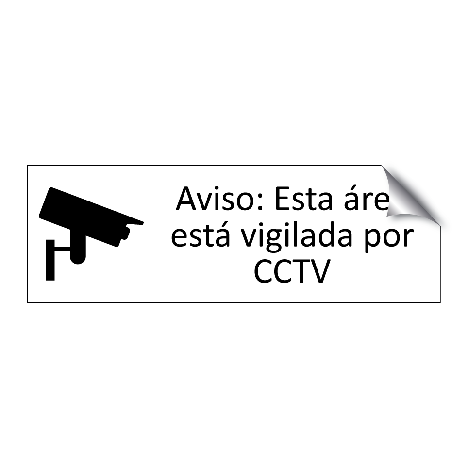 Aviso: Esta área está vigilada por CCTV