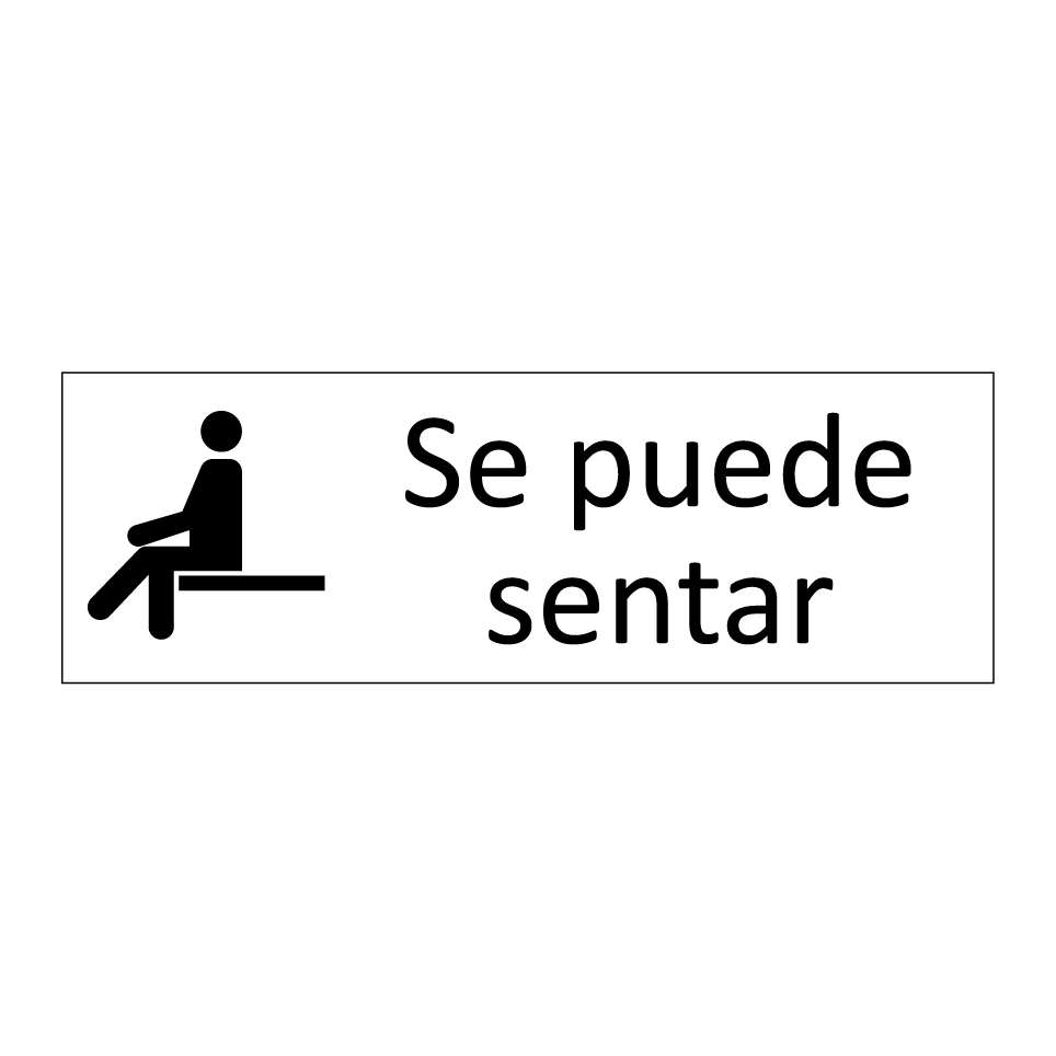 Se puede sentar