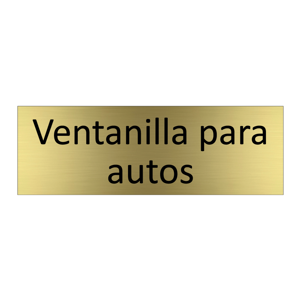 Ventanilla para autos