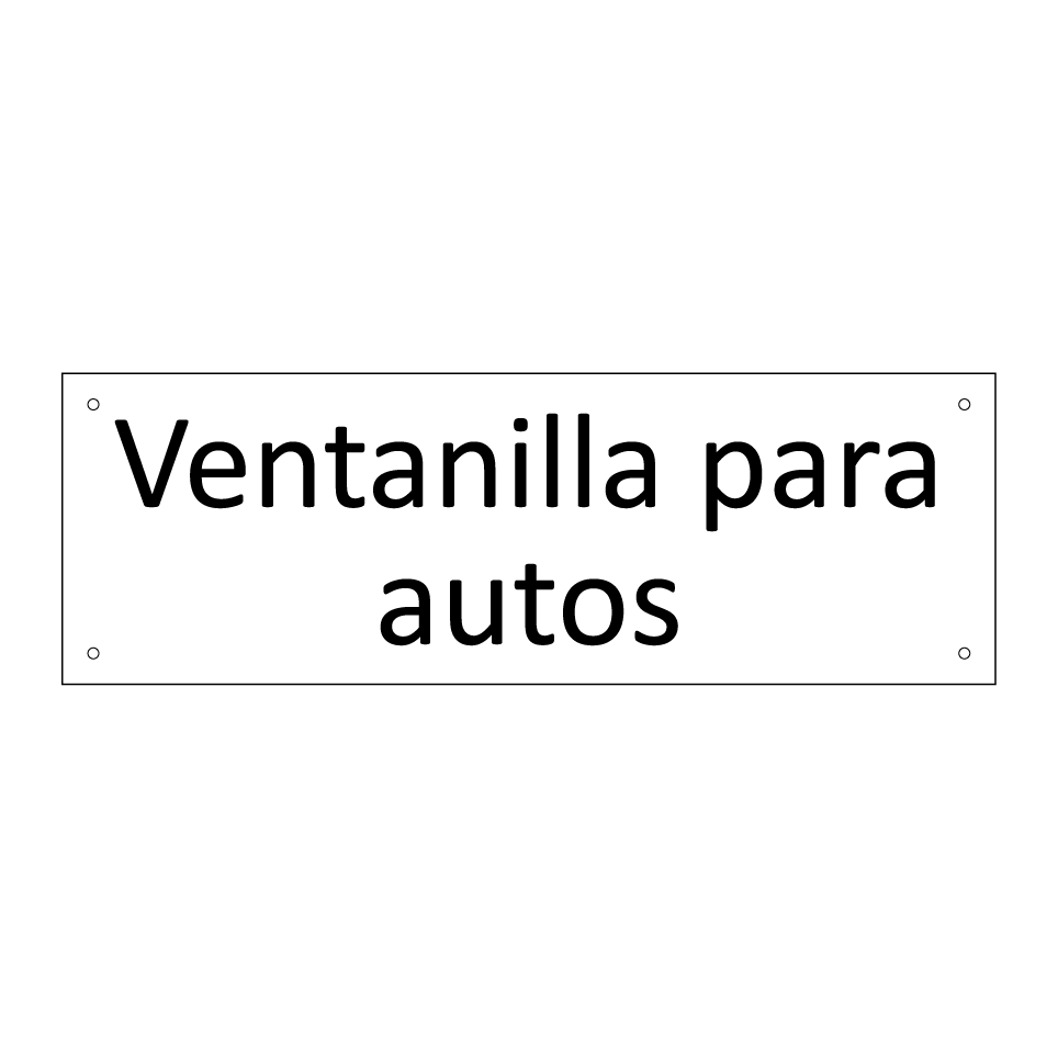 Ventanilla para autos