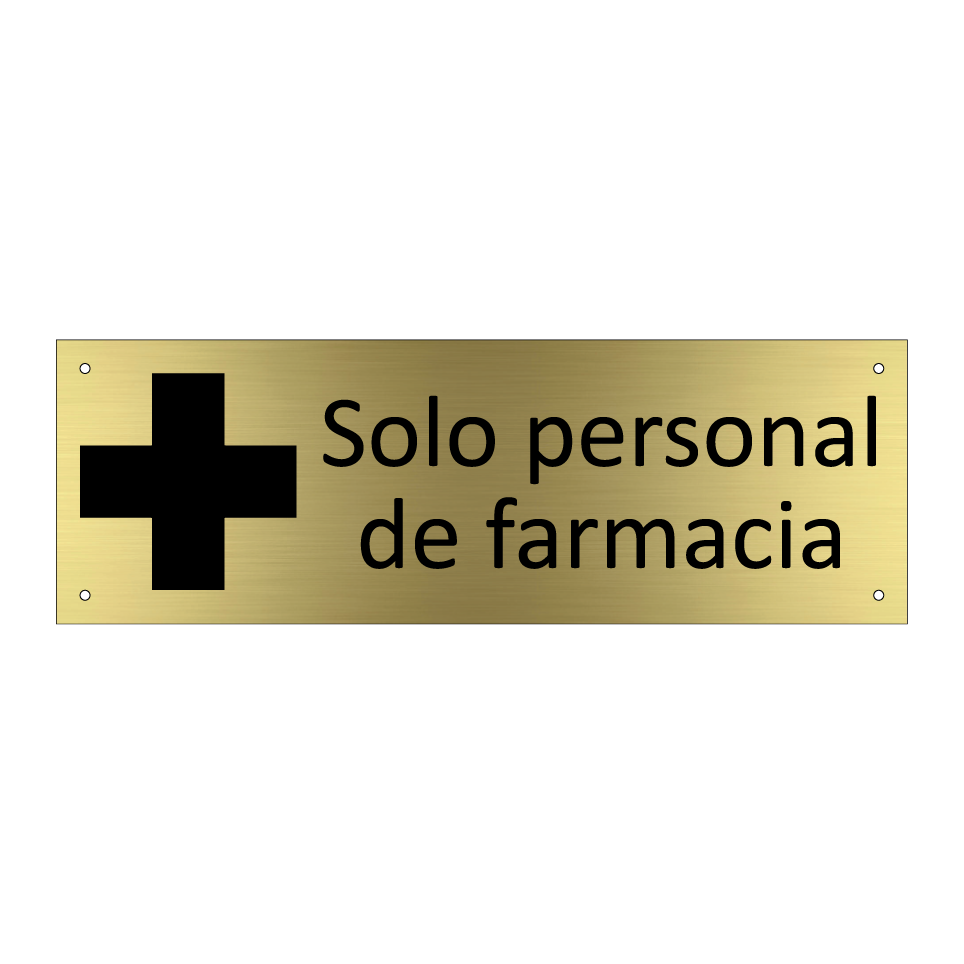 Solo personal de farmacia