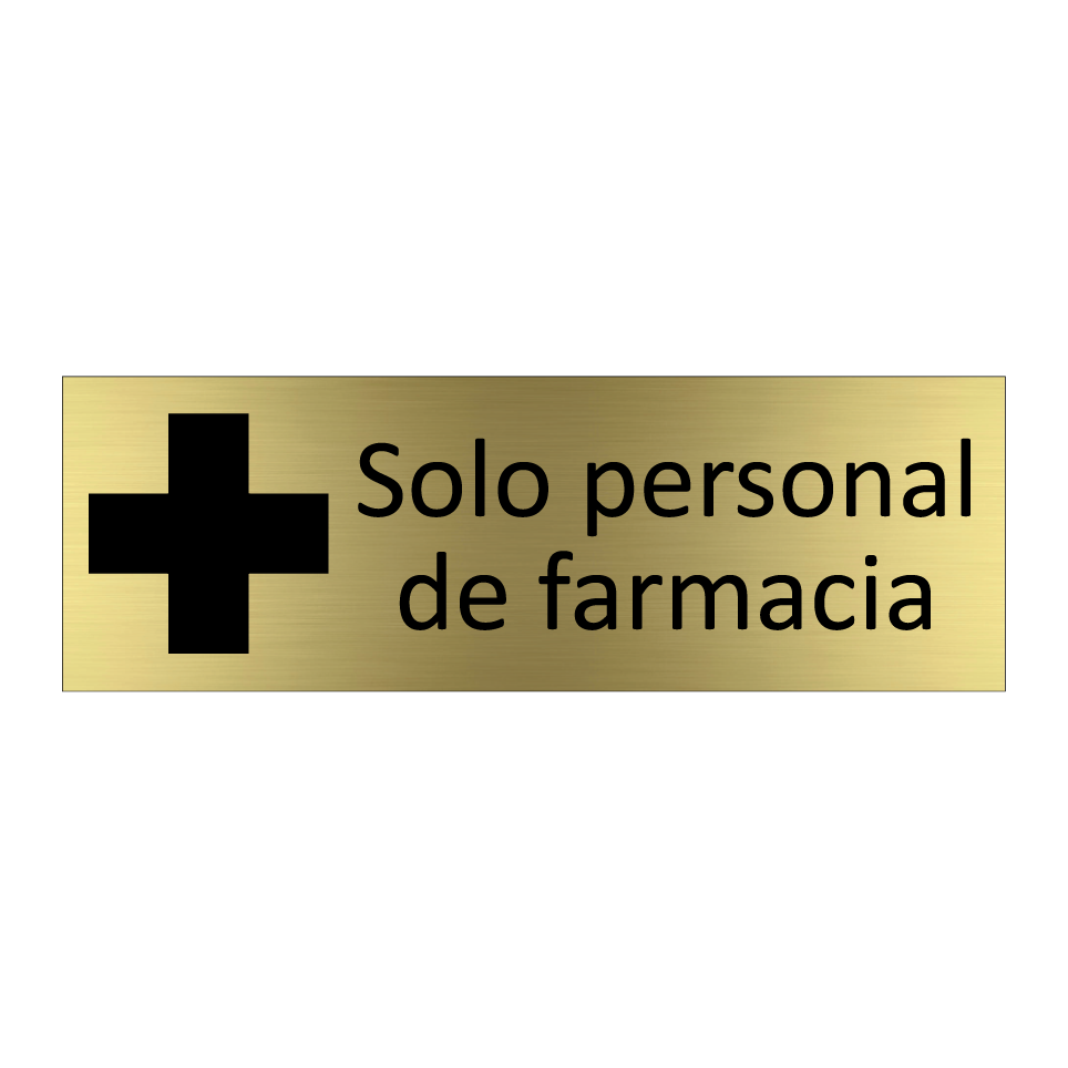 Solo personal de farmacia