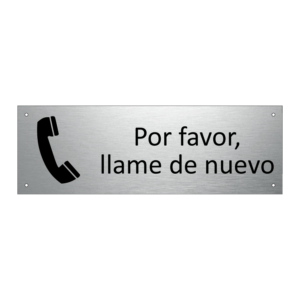 Por favor, llame de nuevo