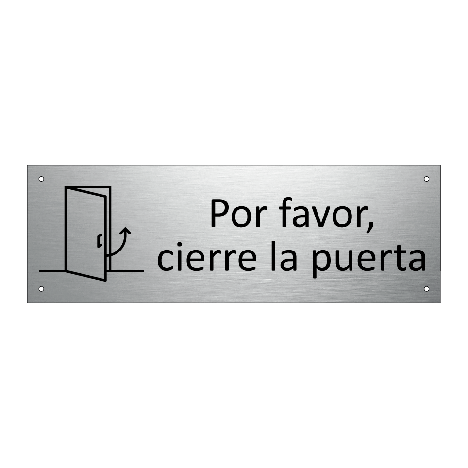 Por favor, cierre la puerta