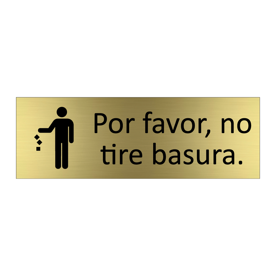 Por favor, no tire basura.