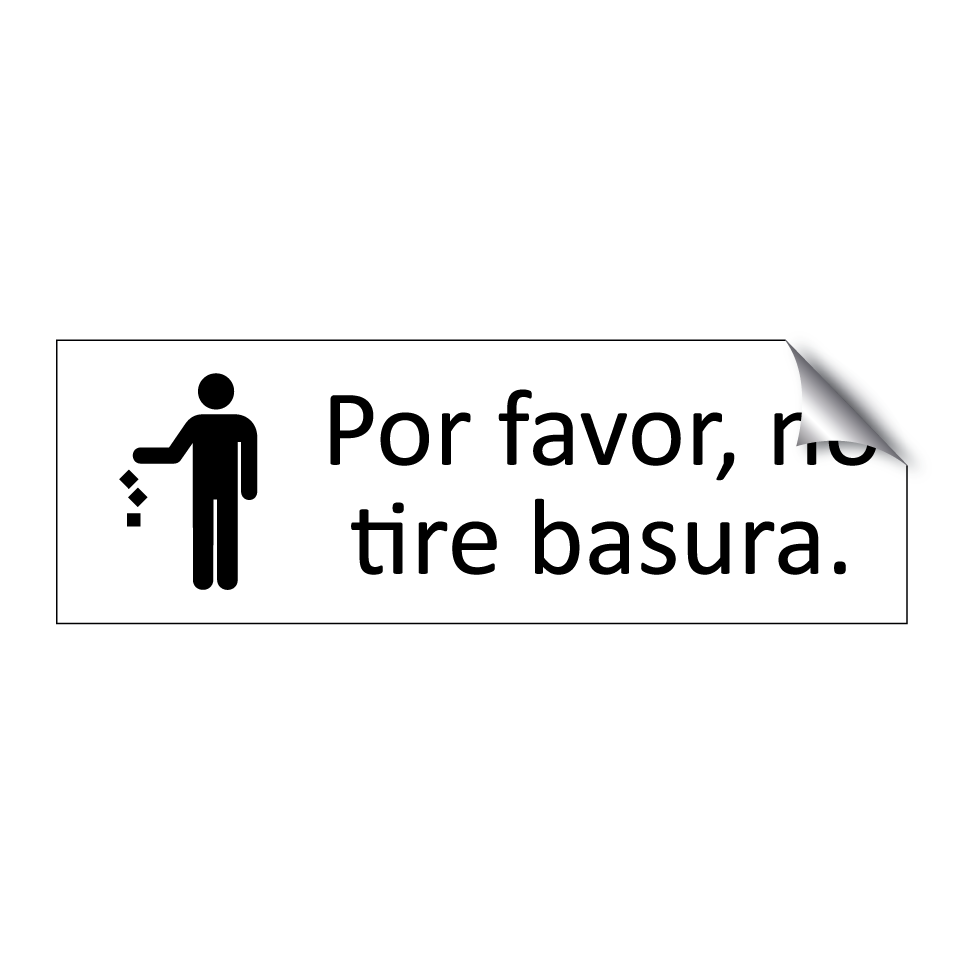 Por favor, no tire basura.