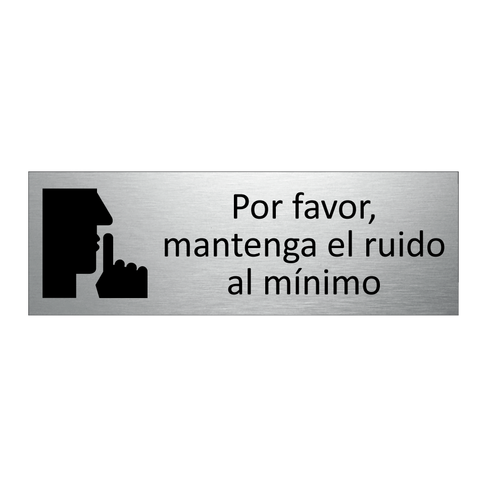 Por favor, mantenga el ruido al mínimo