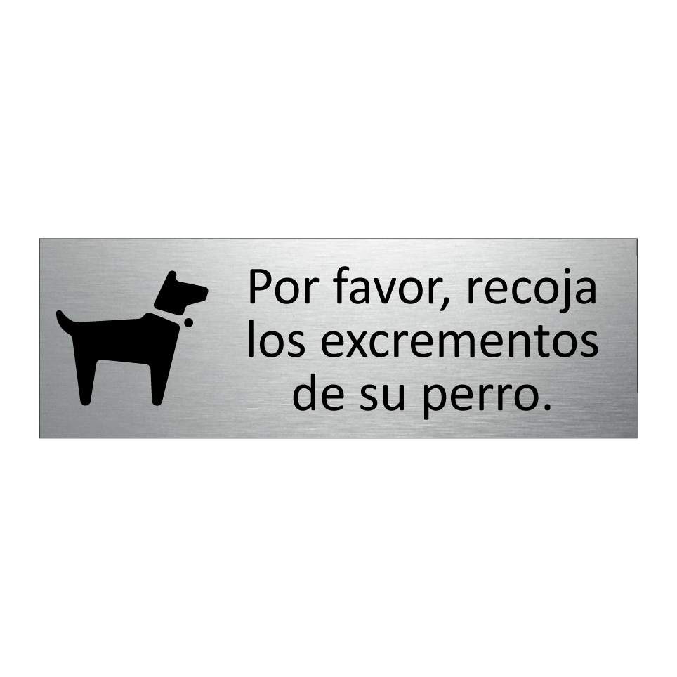 Por favor, recoja los excrementos de su perro.