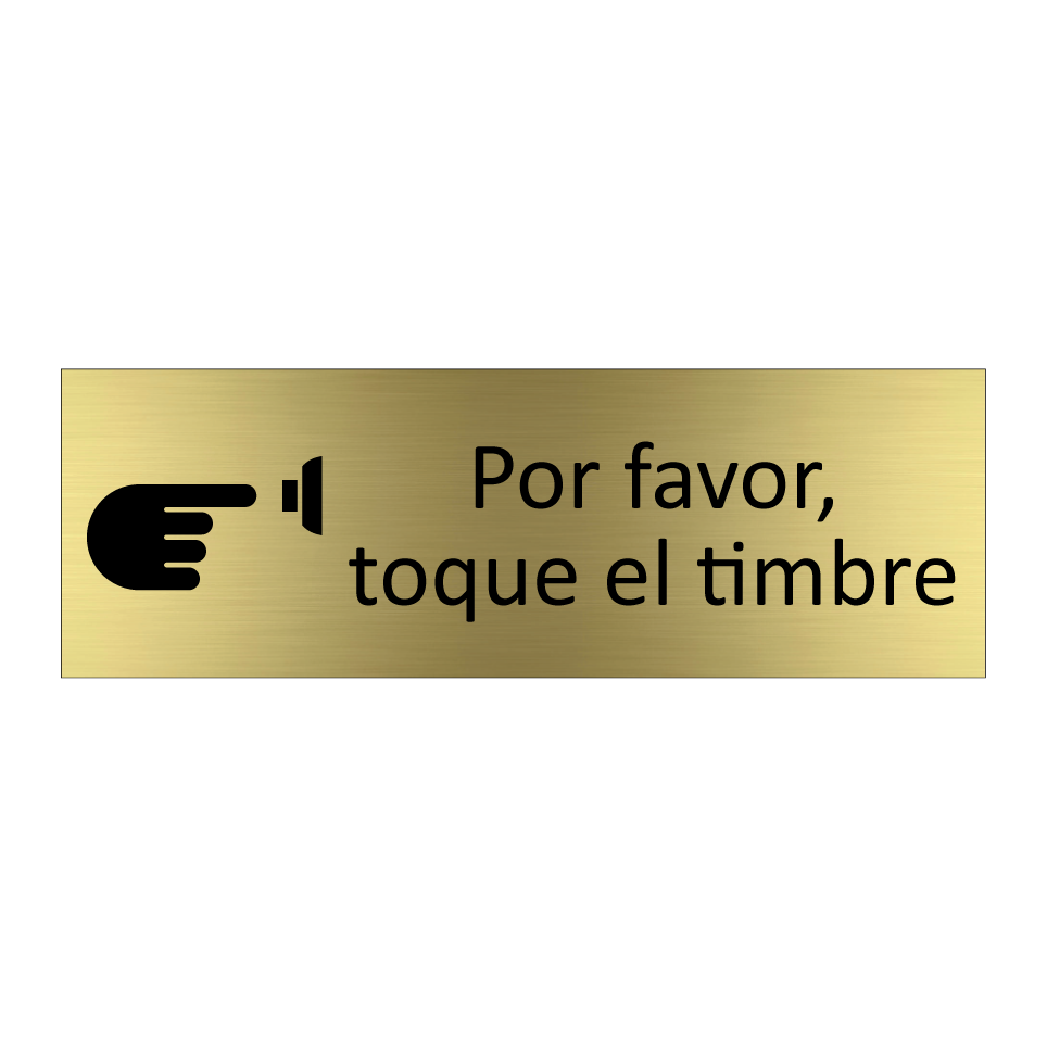 Por favor, toque el timbre