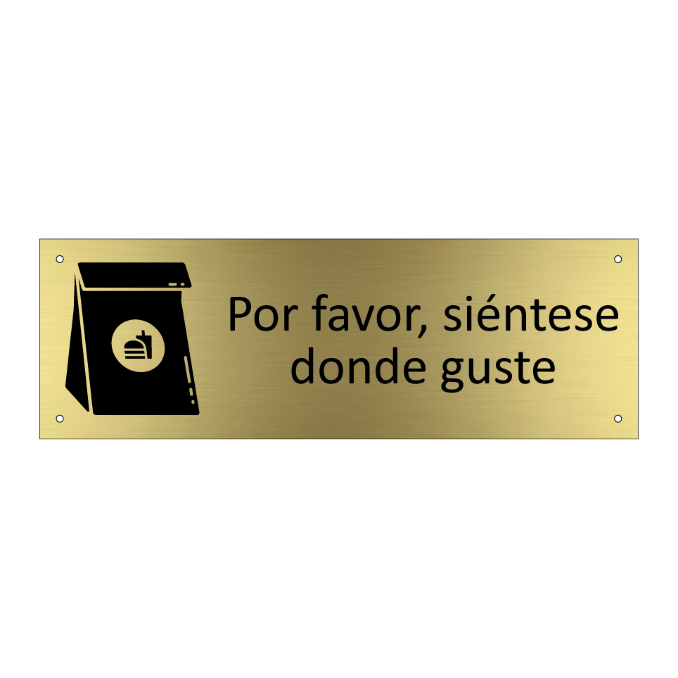 Por favor, siéntese donde guste