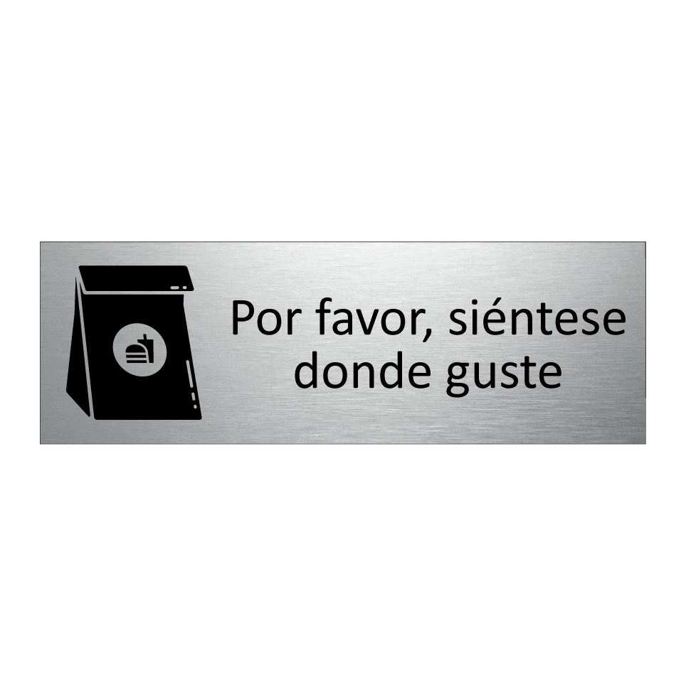 Por favor, siéntese donde guste