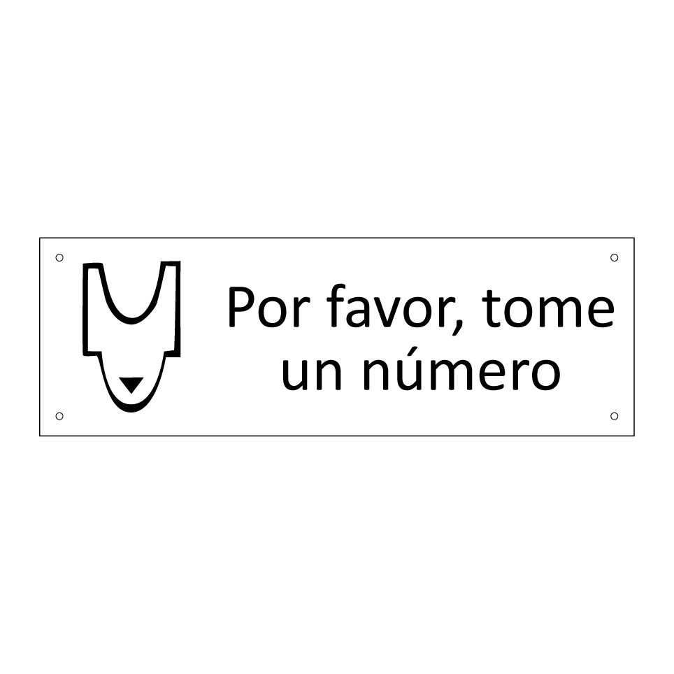 Por favor, tome un número
