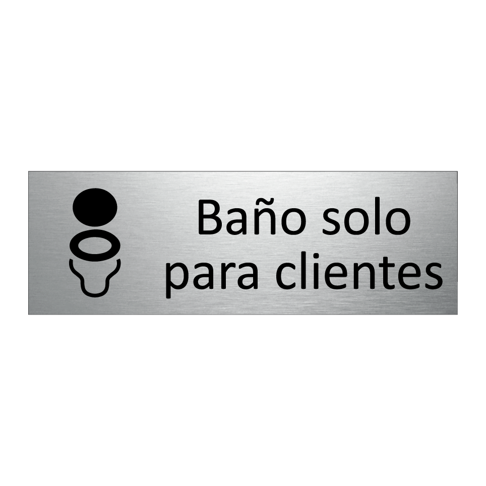 Baño solo para clientes