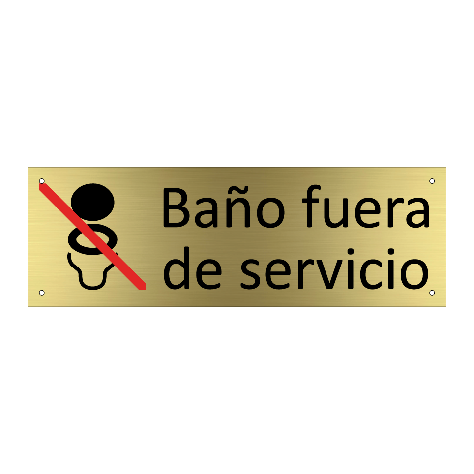 Baño fuera de servicio