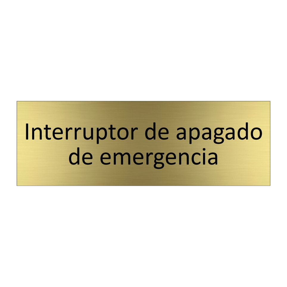 Interruptor de apagado de emergencia