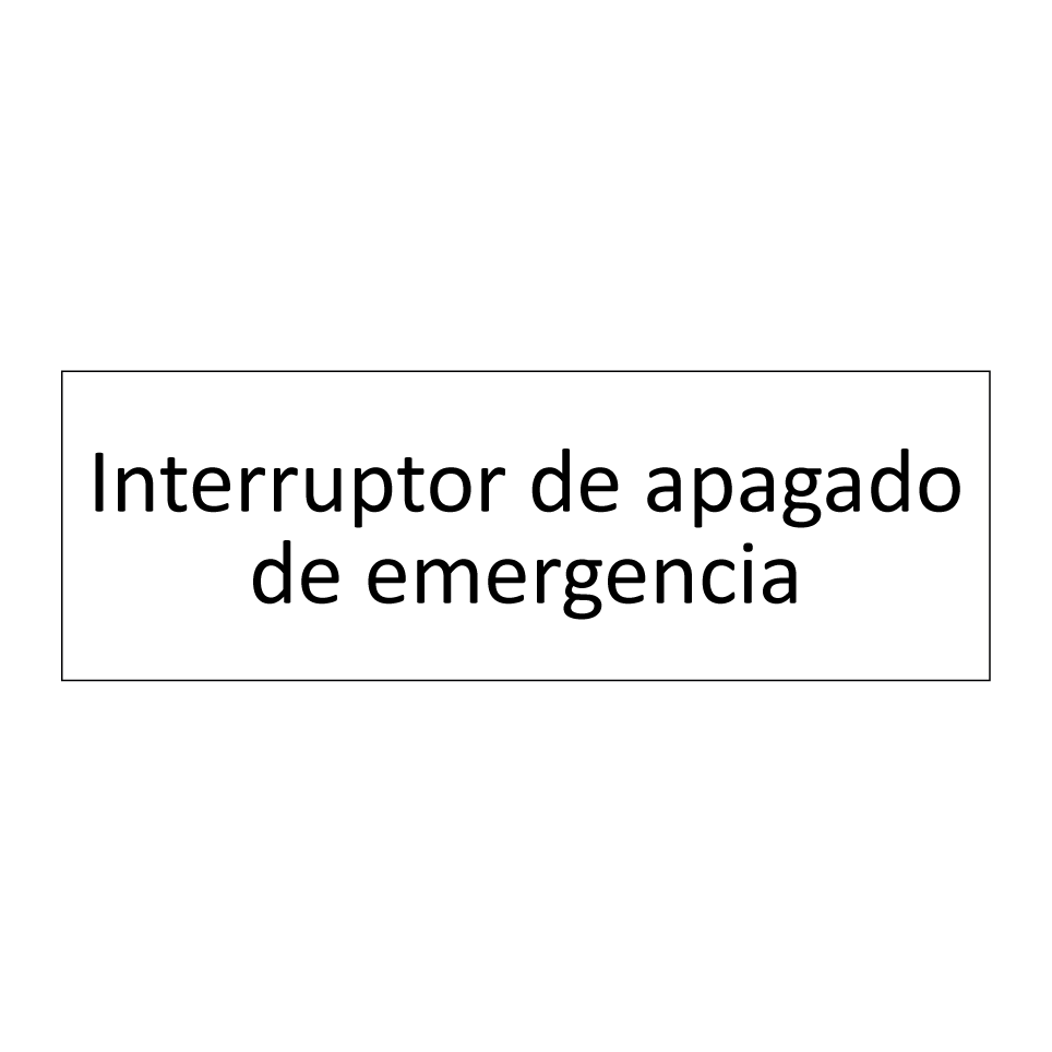 Interruptor de apagado de emergencia