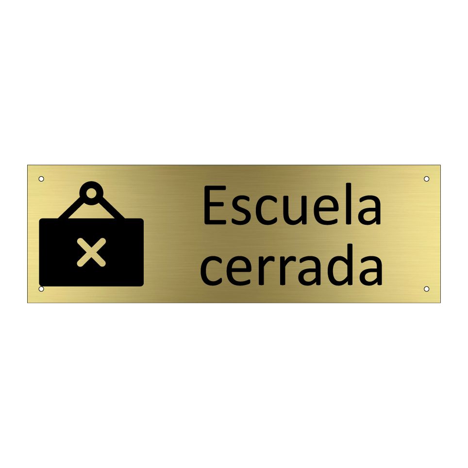 Escuela cerrada