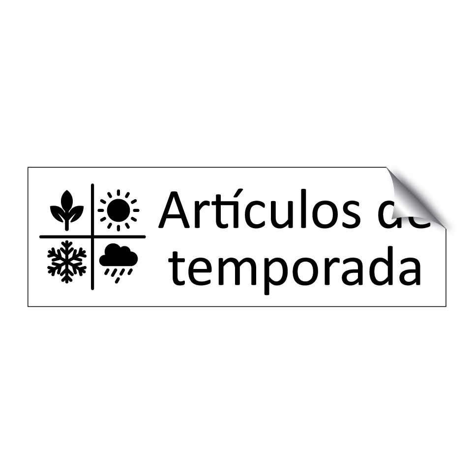 Artículos de temporada