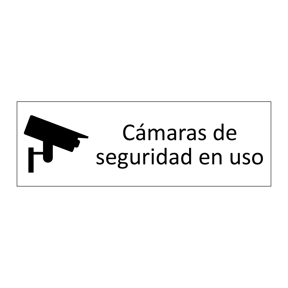 Cámaras de seguridad en uso