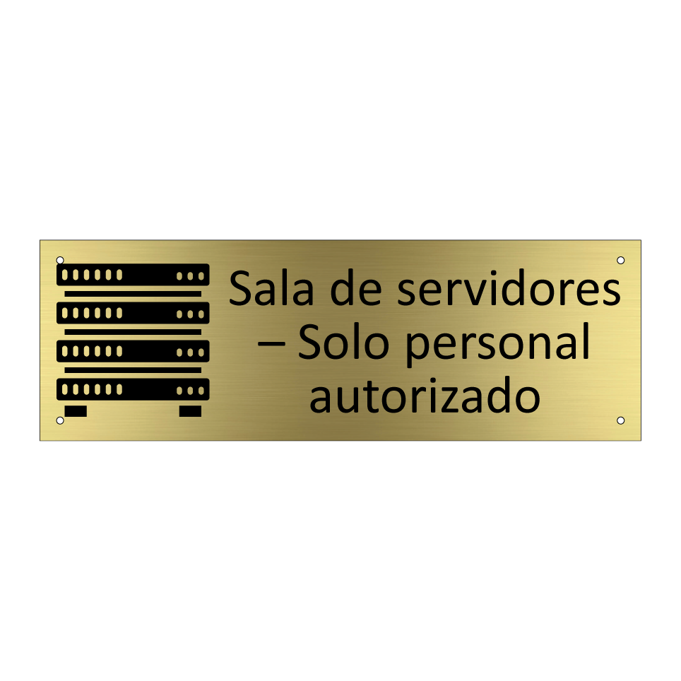 Sala de servidores – Solo personal autorizado