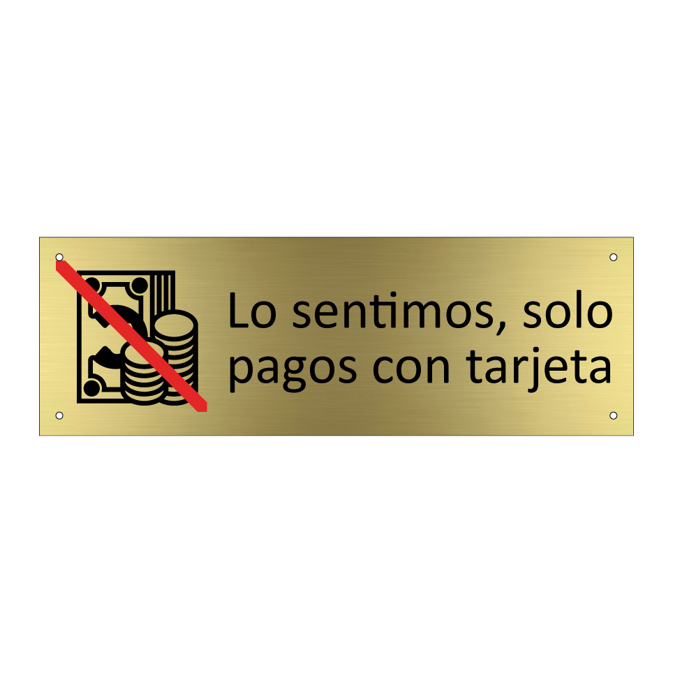 Lo sentimos, solo pagos con tarjeta