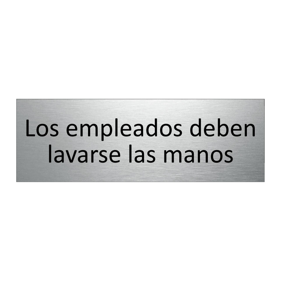 Los empleados deben lavarse las manos