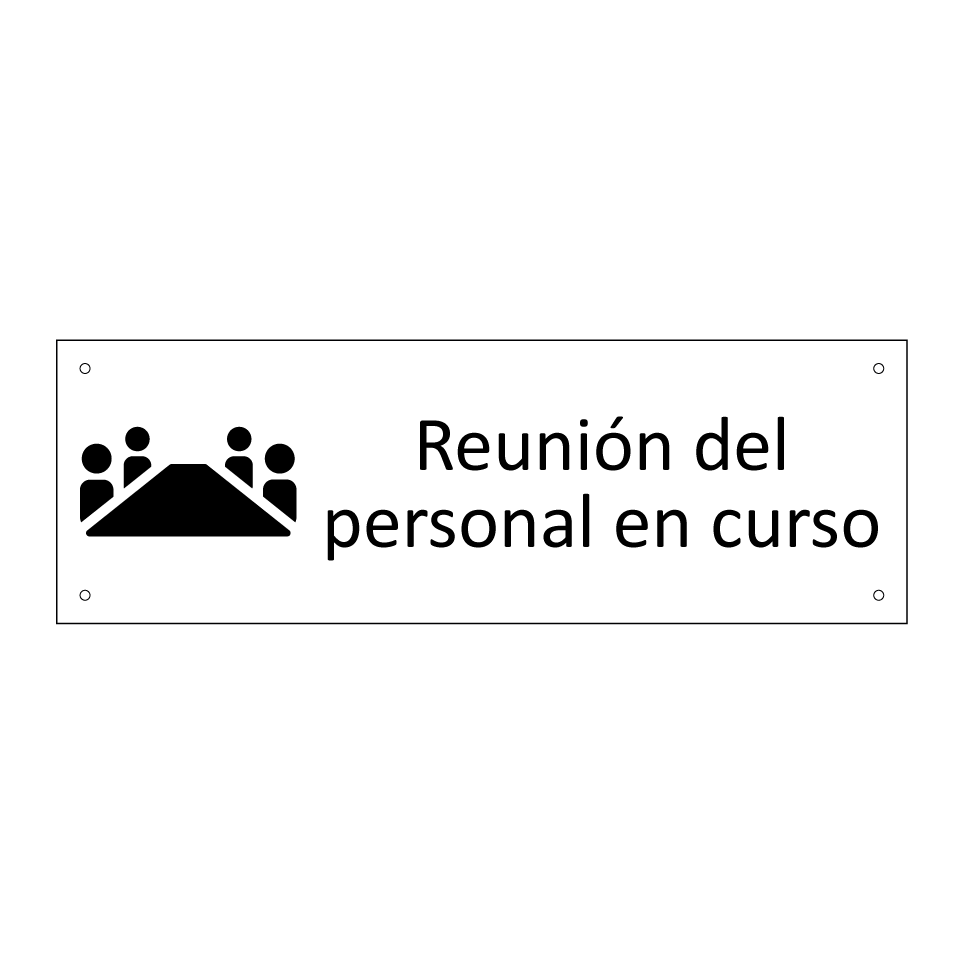 Reunión del personal en curso