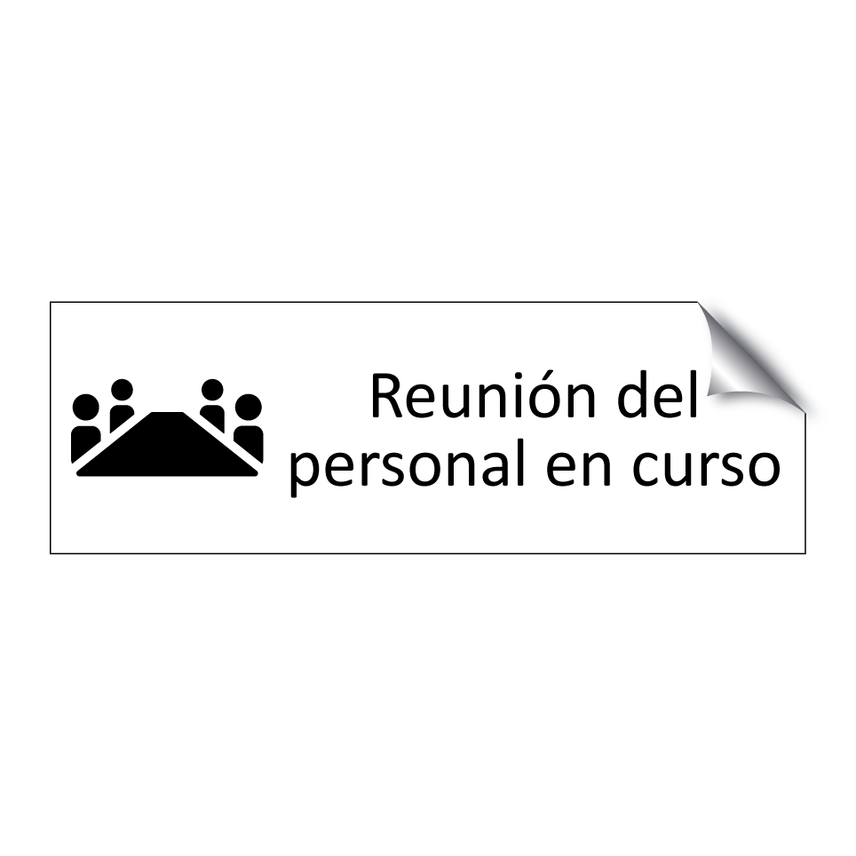 Reunión del personal en curso