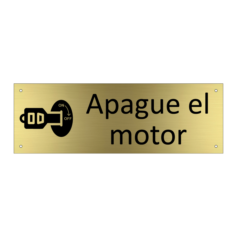 Apague el motor