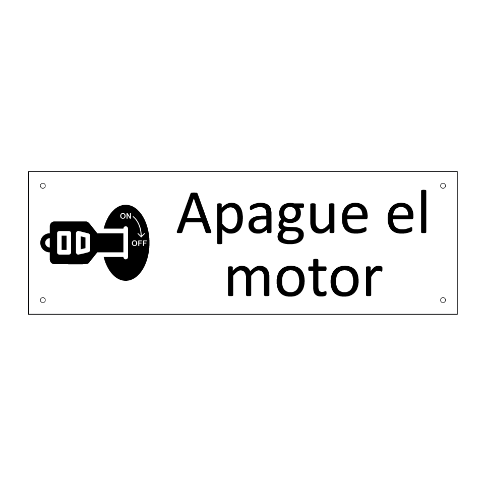 Apague el motor