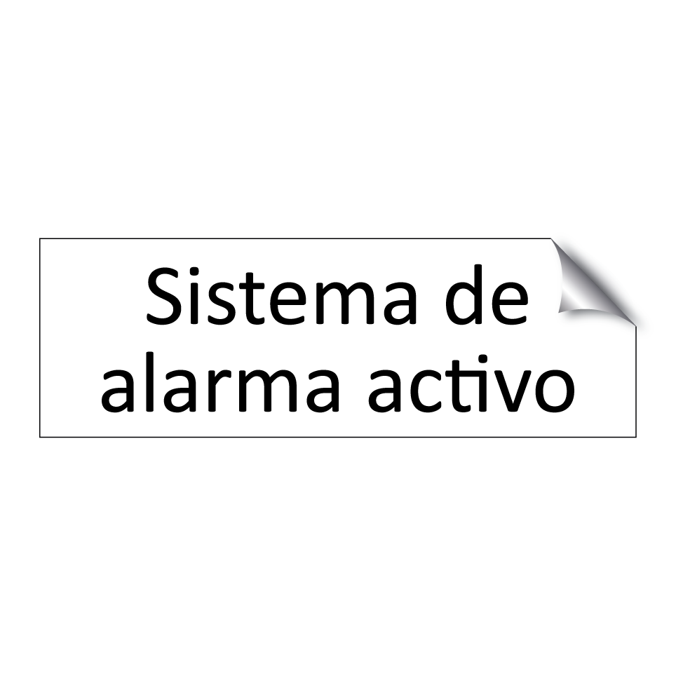 Sistema de alarma activo
