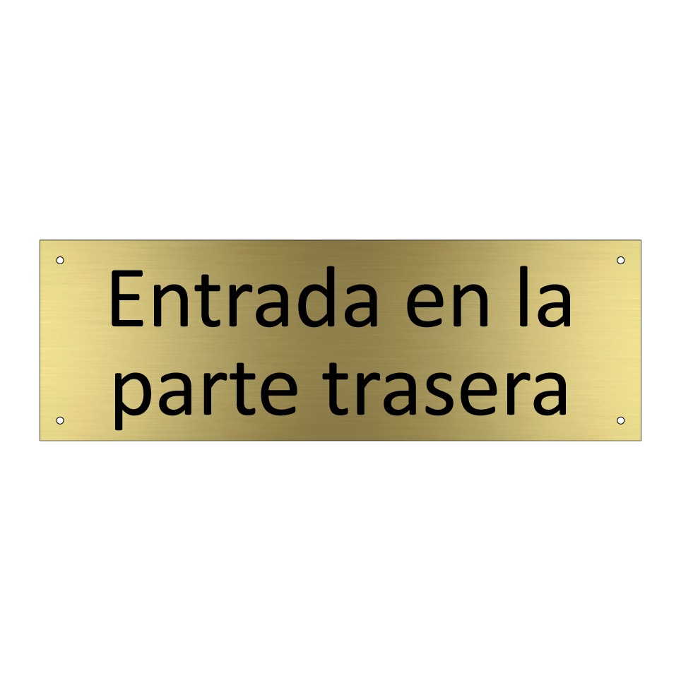 Entrada en la parte trasera