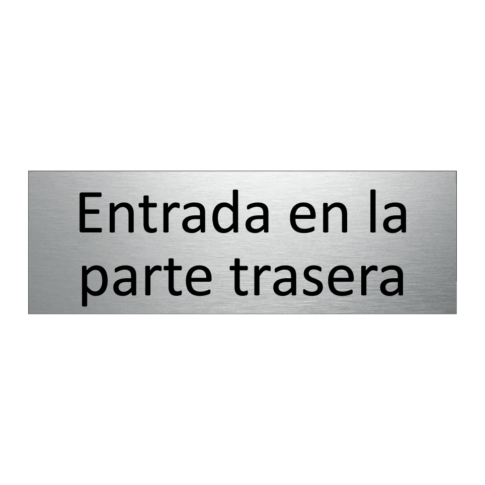 Entrada en la parte trasera