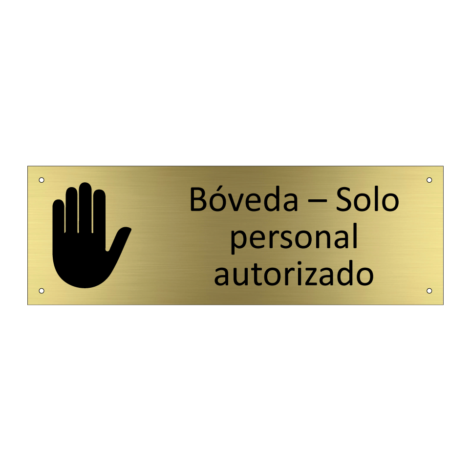 Bóveda – Solo personal autorizado