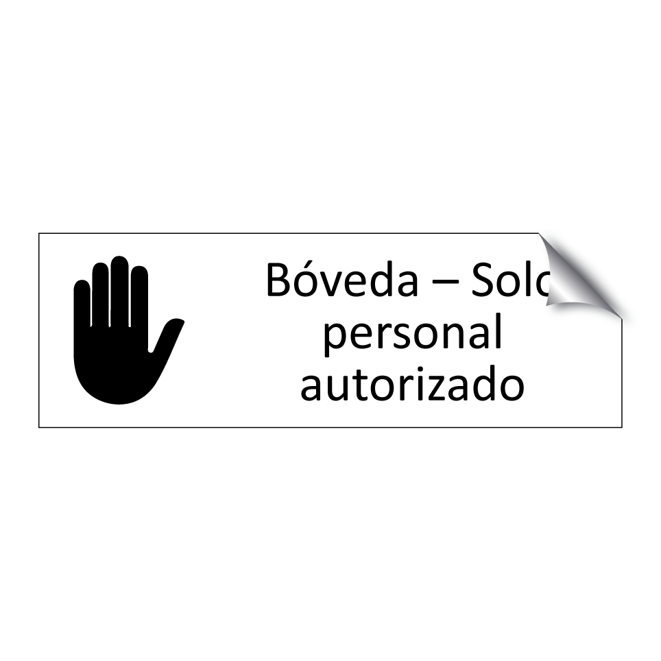 Bóveda – Solo personal autorizado