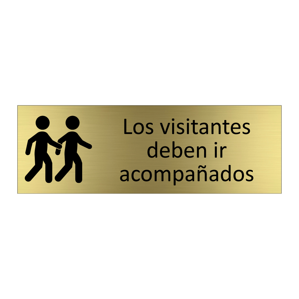Los visitantes deben ir acompañados