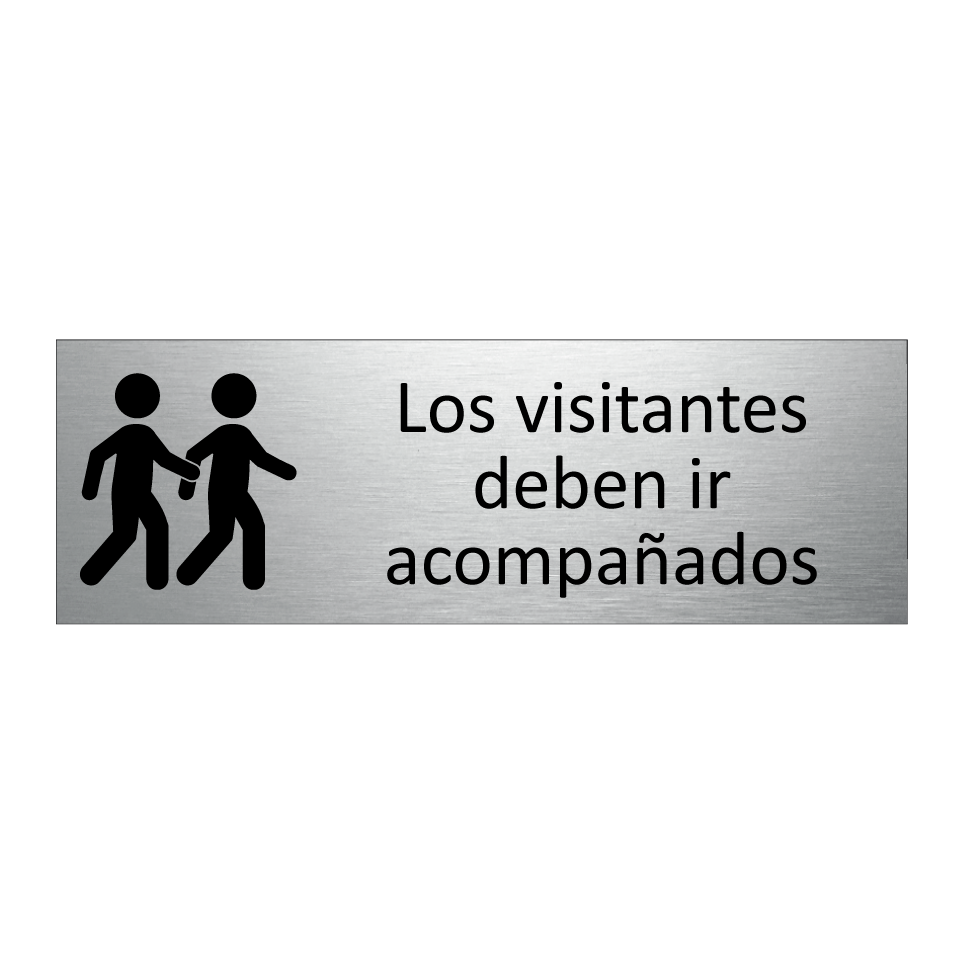Los visitantes deben ir acompañados