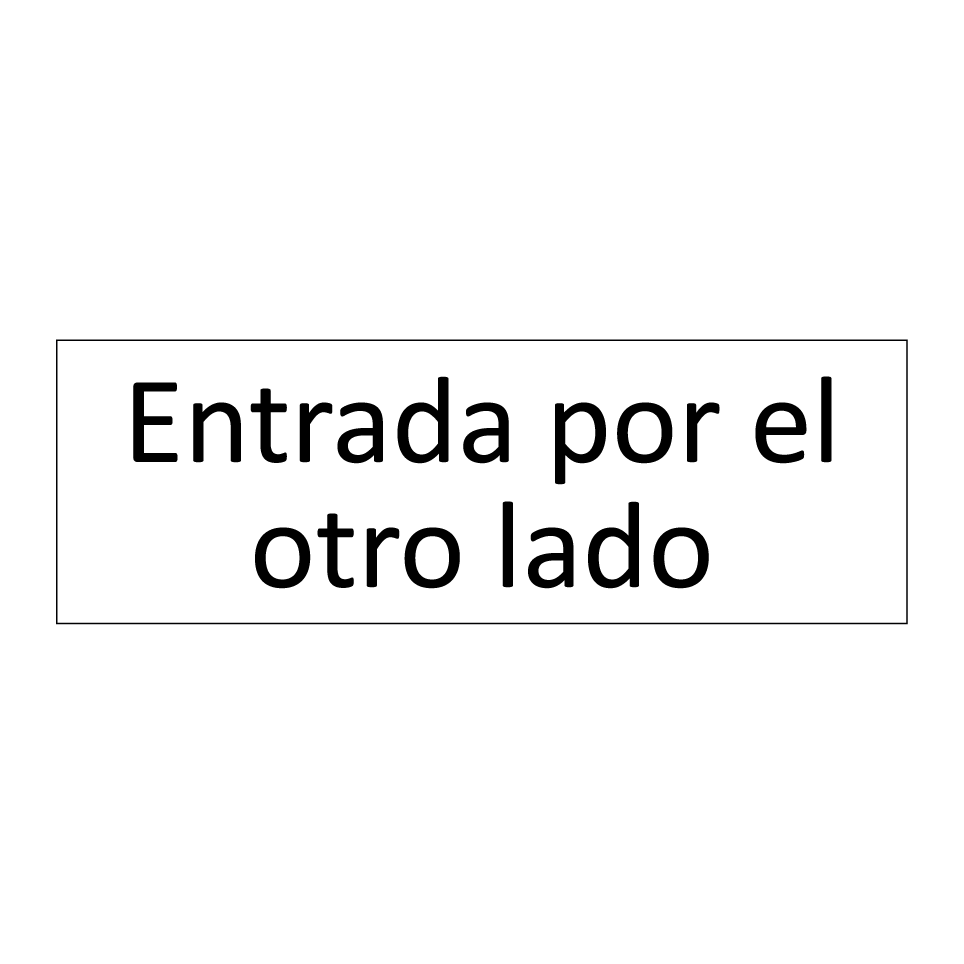 Entrada por el otro lado