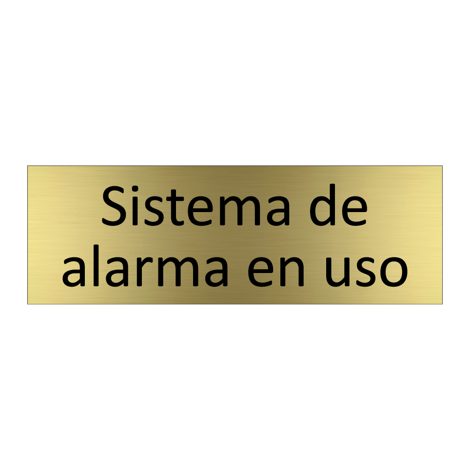 Sistema de alarma en uso