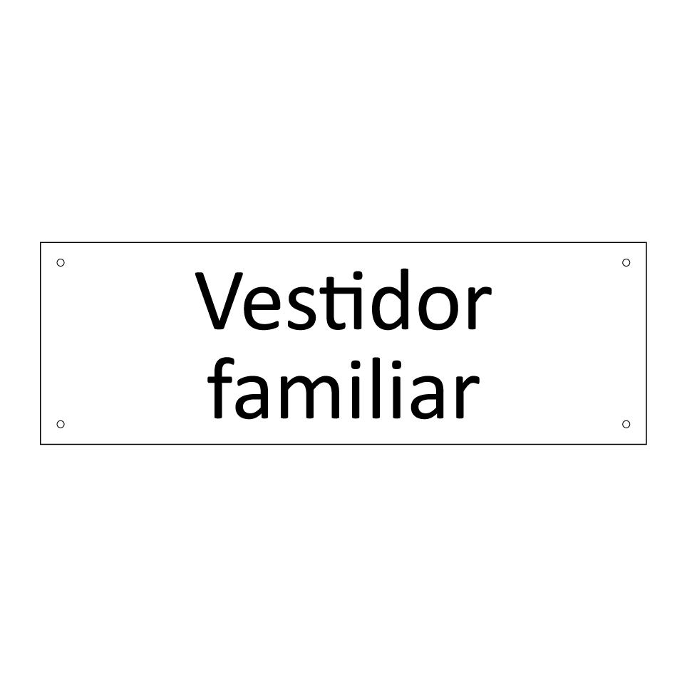 Vestidor familiar
