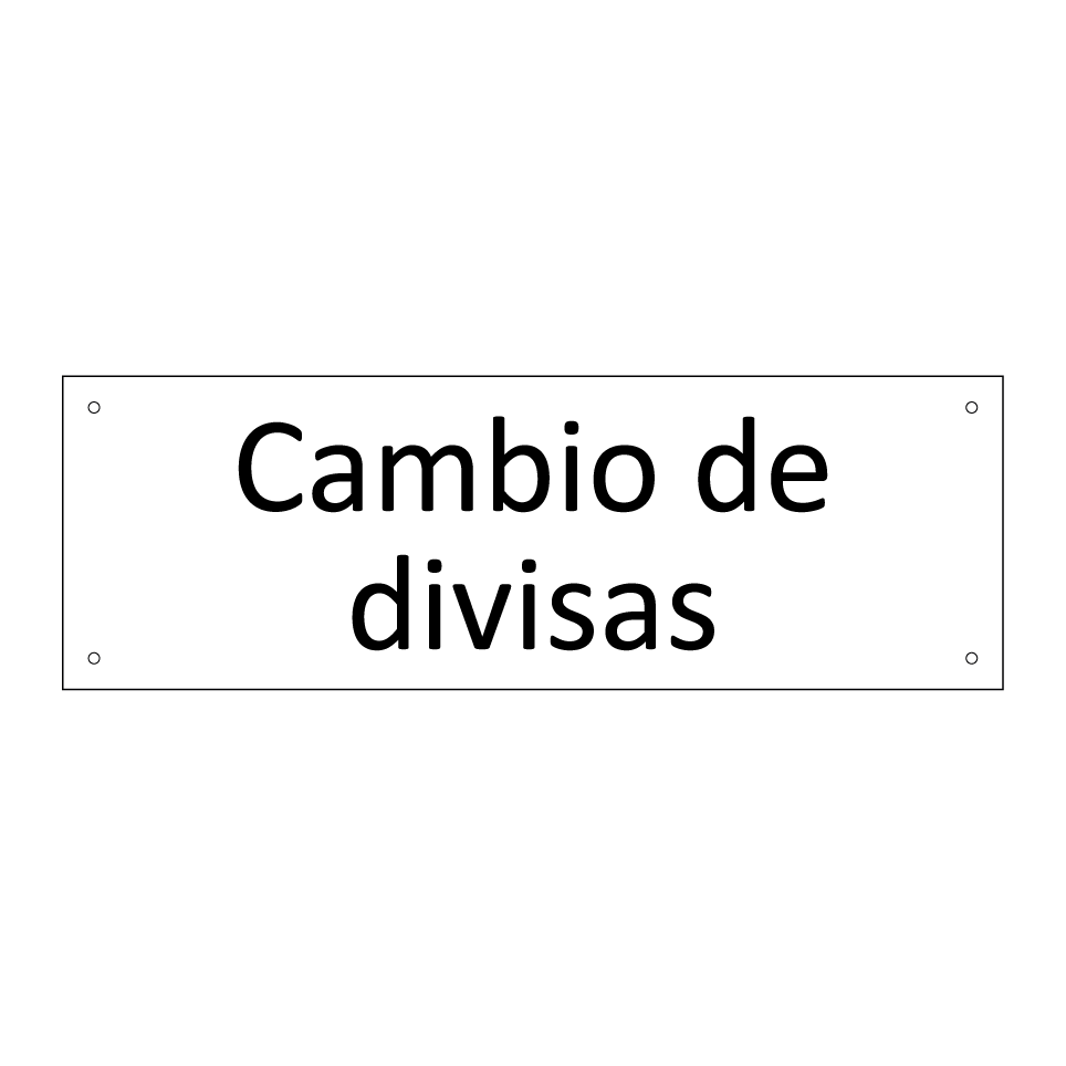 Cambio de divisas